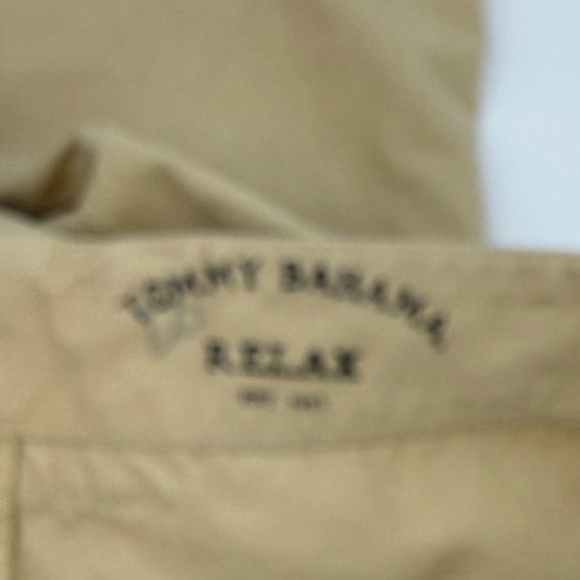Tommy Bahama Pants Men 34 Beige Silk Blend Relax Resortwear Straight Leg - Picture 9 of 15